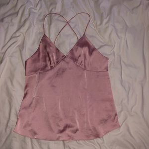 Rose colored slip cami ONE SIZE